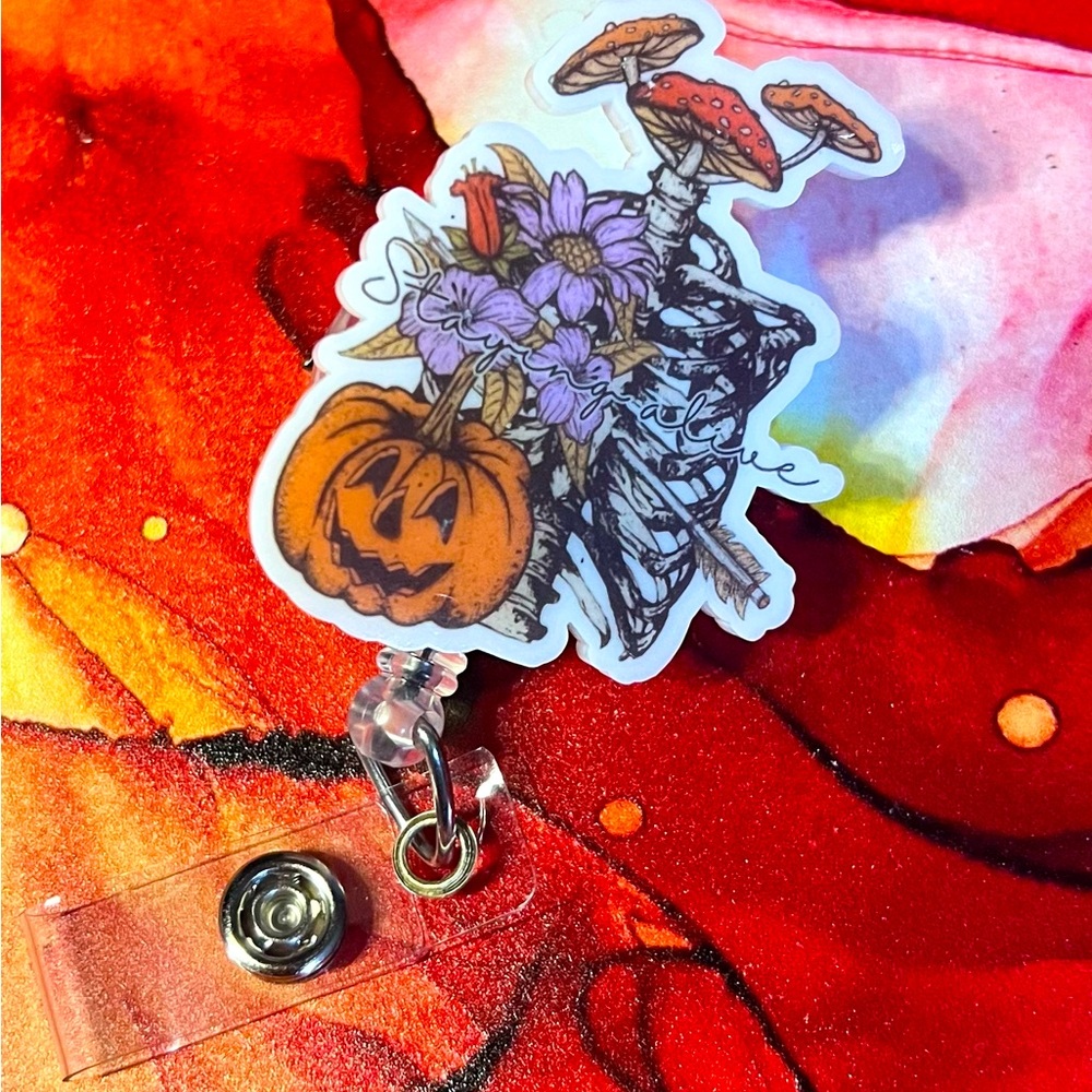 Halloween badge reel
